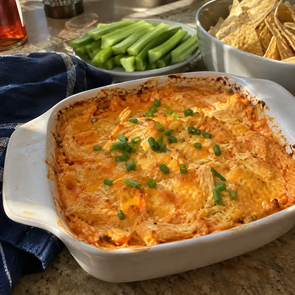 1. Classic Buffalo Chicken Dip
