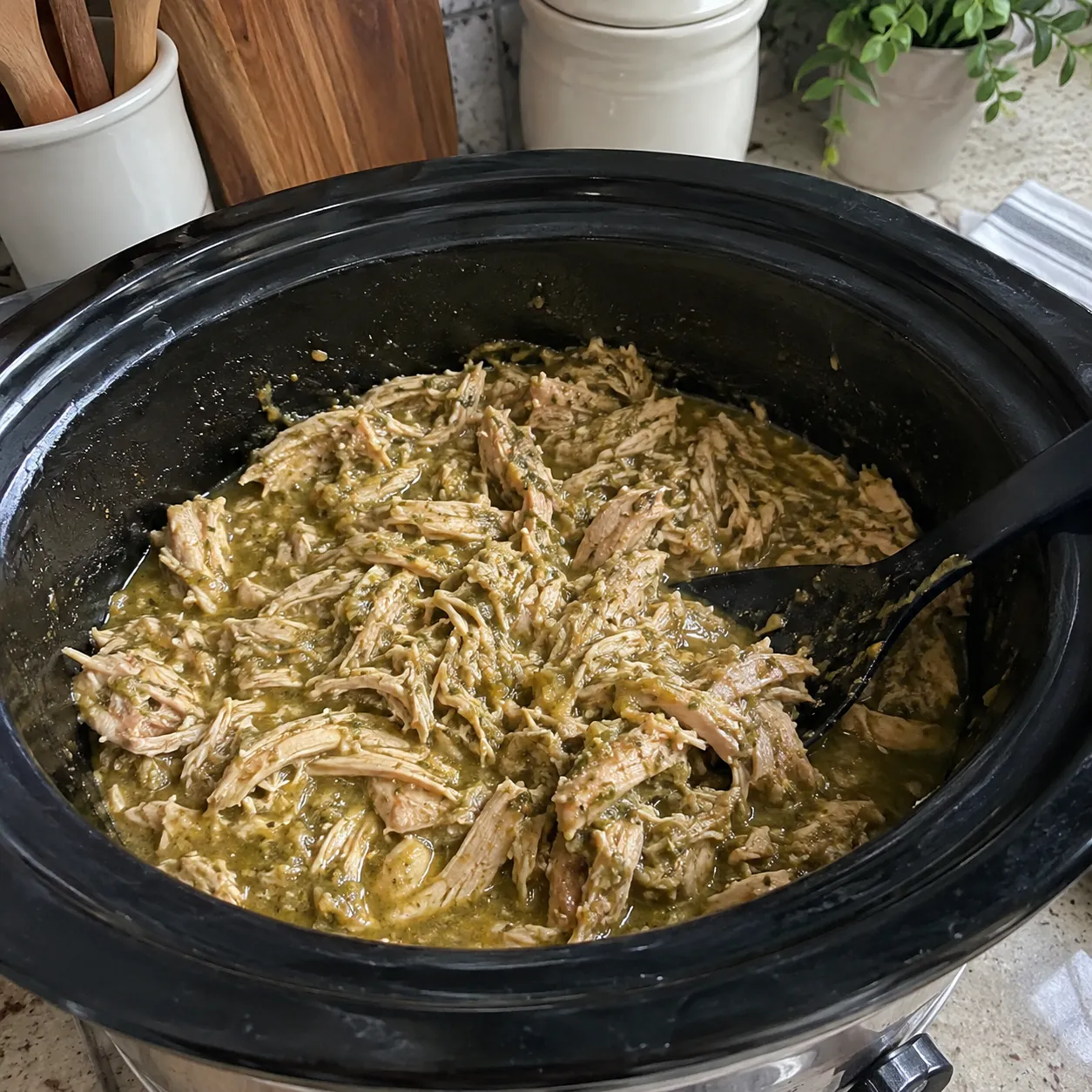 1. Salsa Verde Shredded Chicken