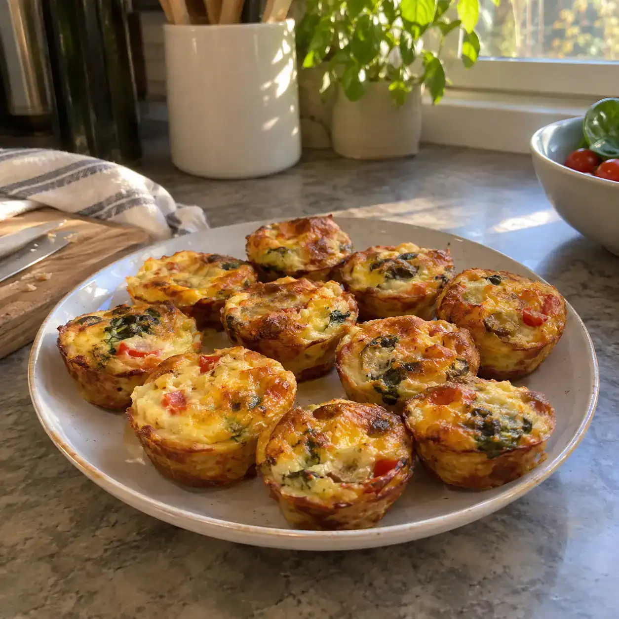 10. Mini Quiches or Egg Bites