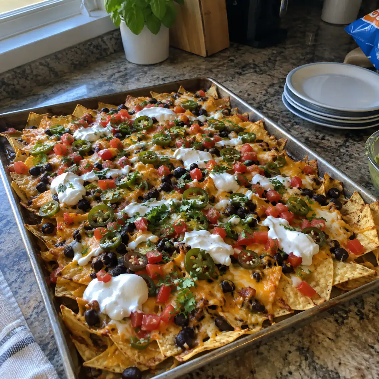 12. Loaded Sheet-Pan Nachos