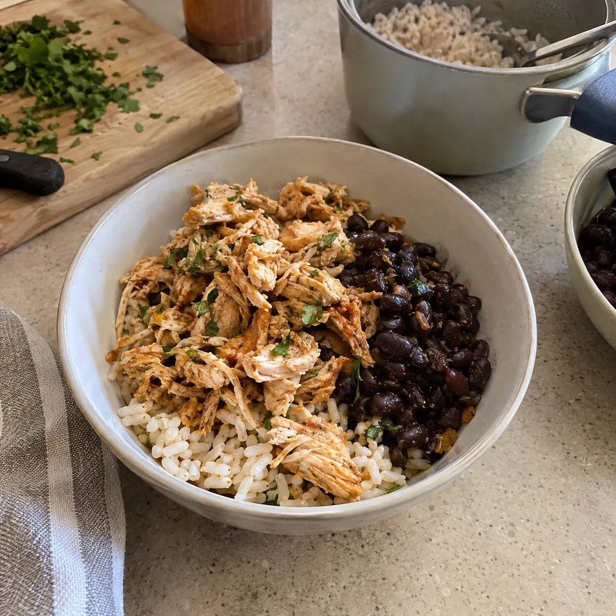 13. Chicken and Black Bean Burrito Bowls
