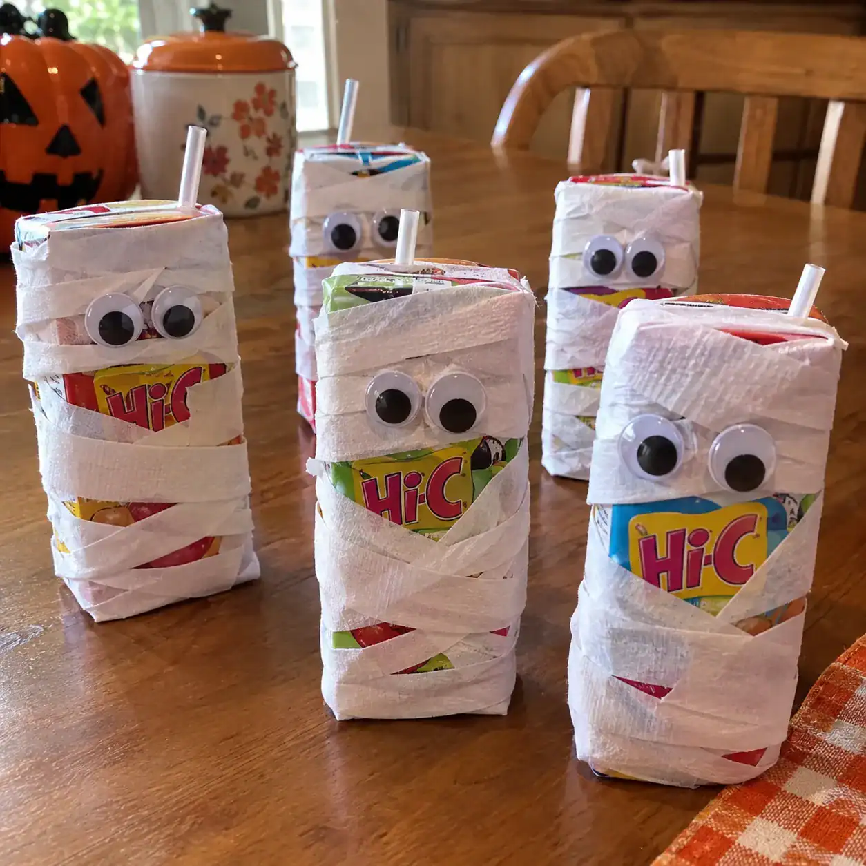 17. Mummy-Wrapped Juice Boxes