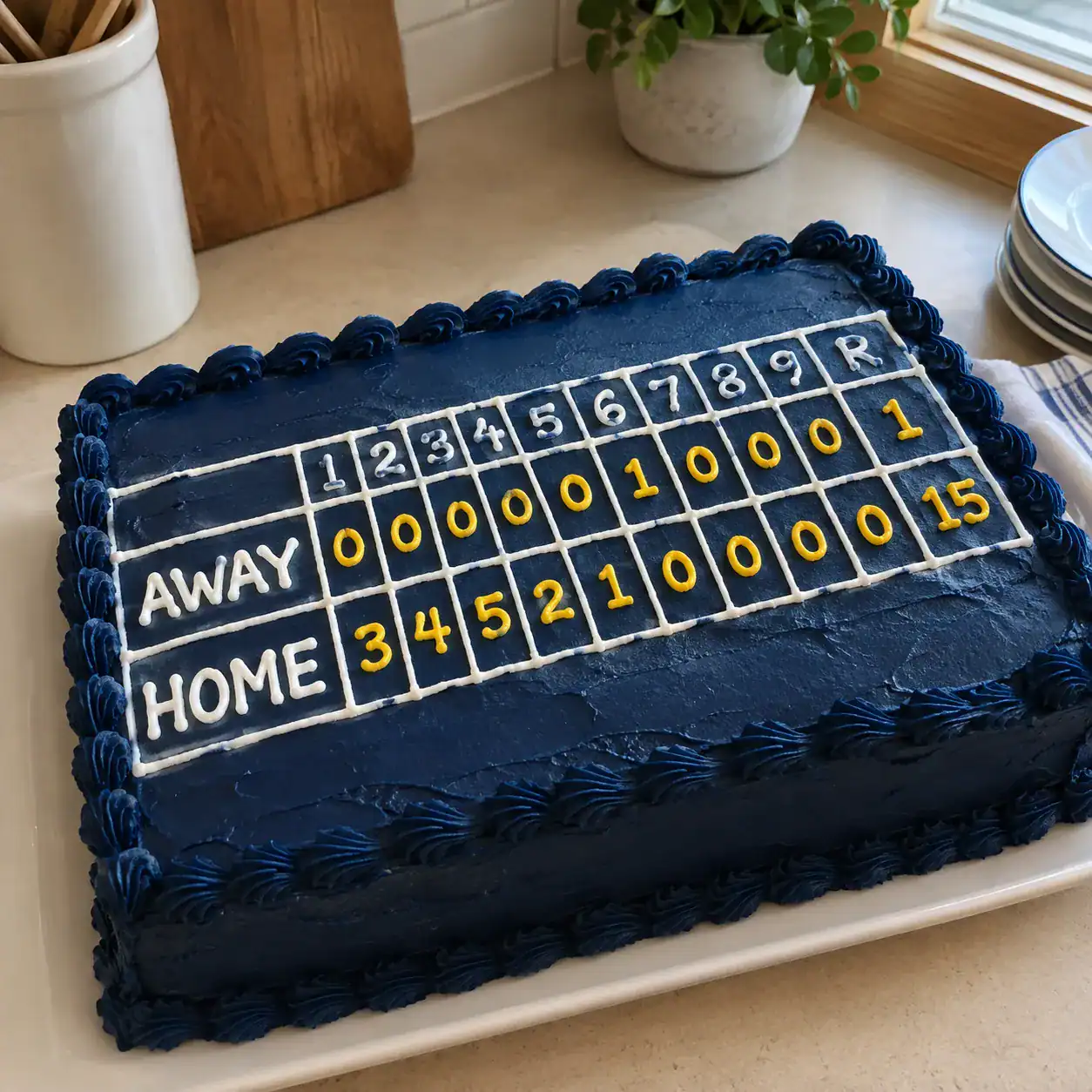 20. The Scoreboard Cake