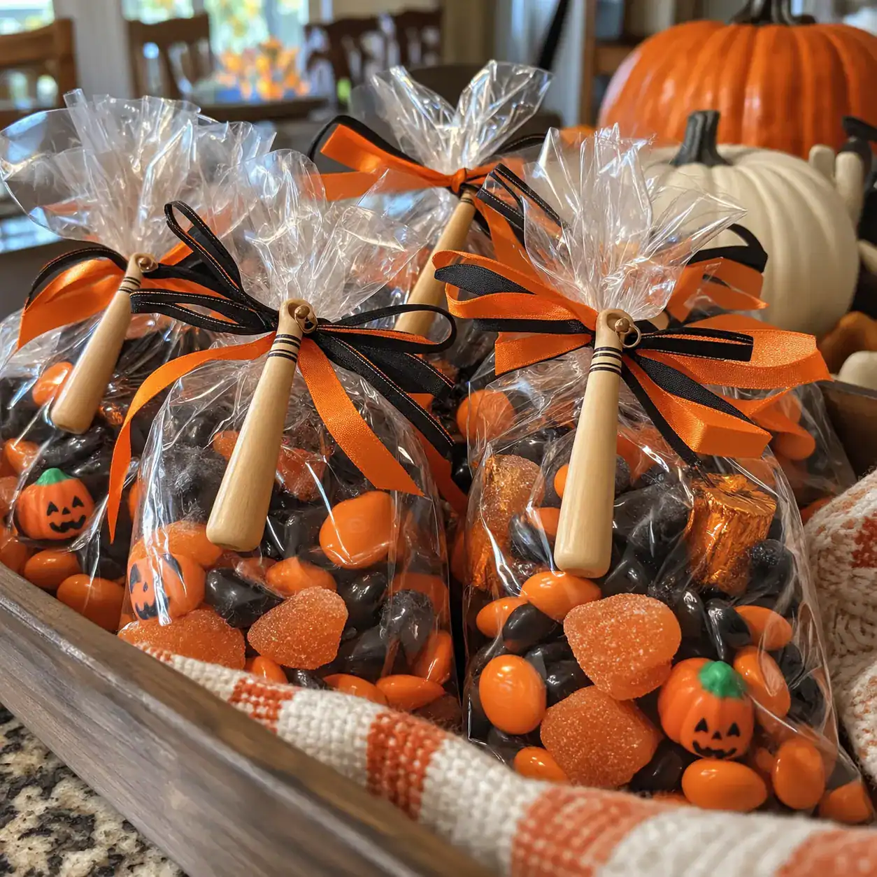 21. Baseball Bat Candy Bags