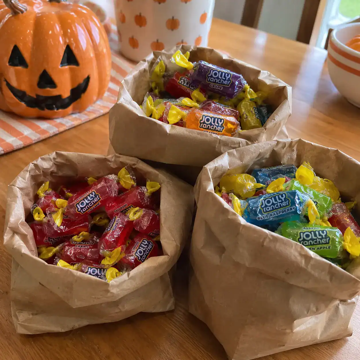 24. Wrapped Hard Candy in Ballpark-Style Paper Bags