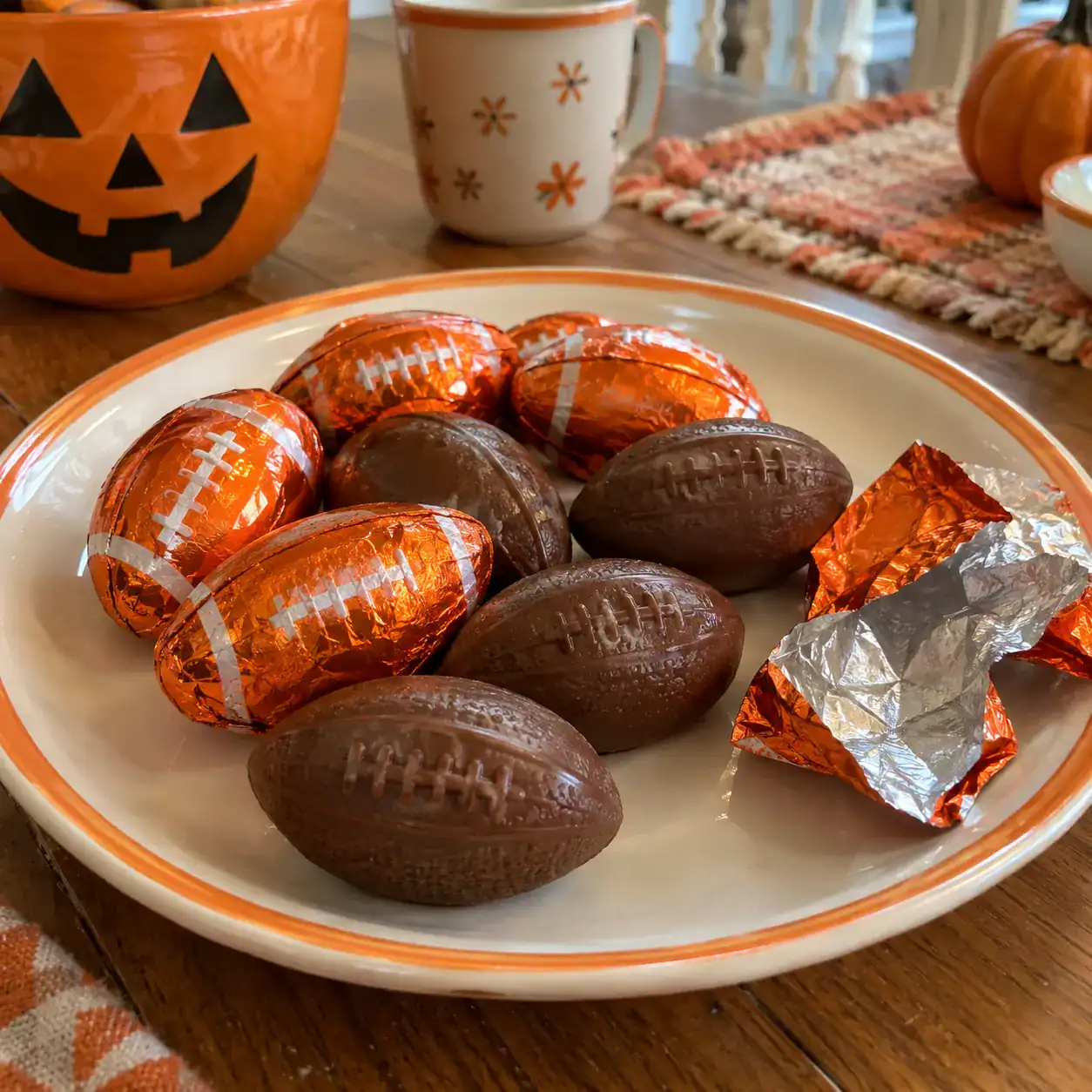 4. Mini Football Candy Charms