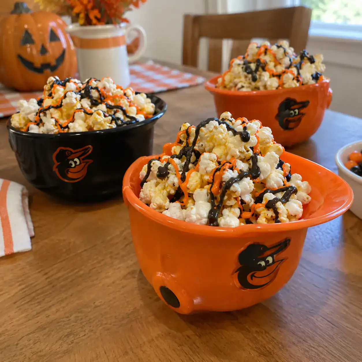 6. Mini Baseball-Helmet Popcorn Cups