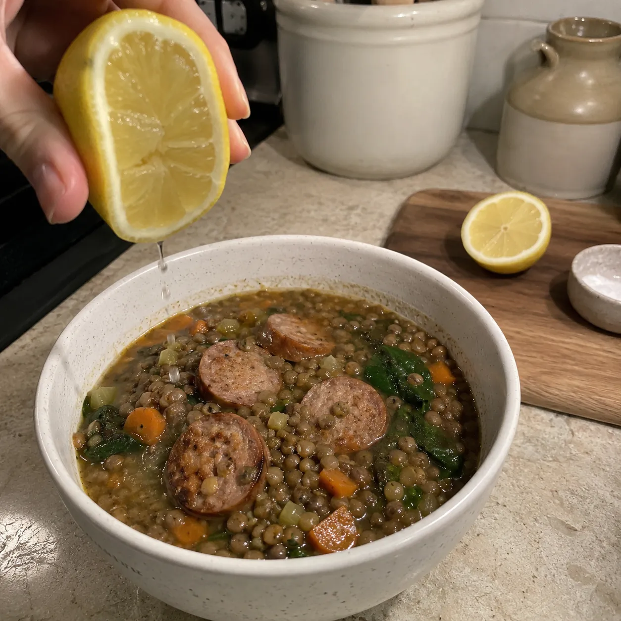 7. Lentil and Turkey Sausage Soup