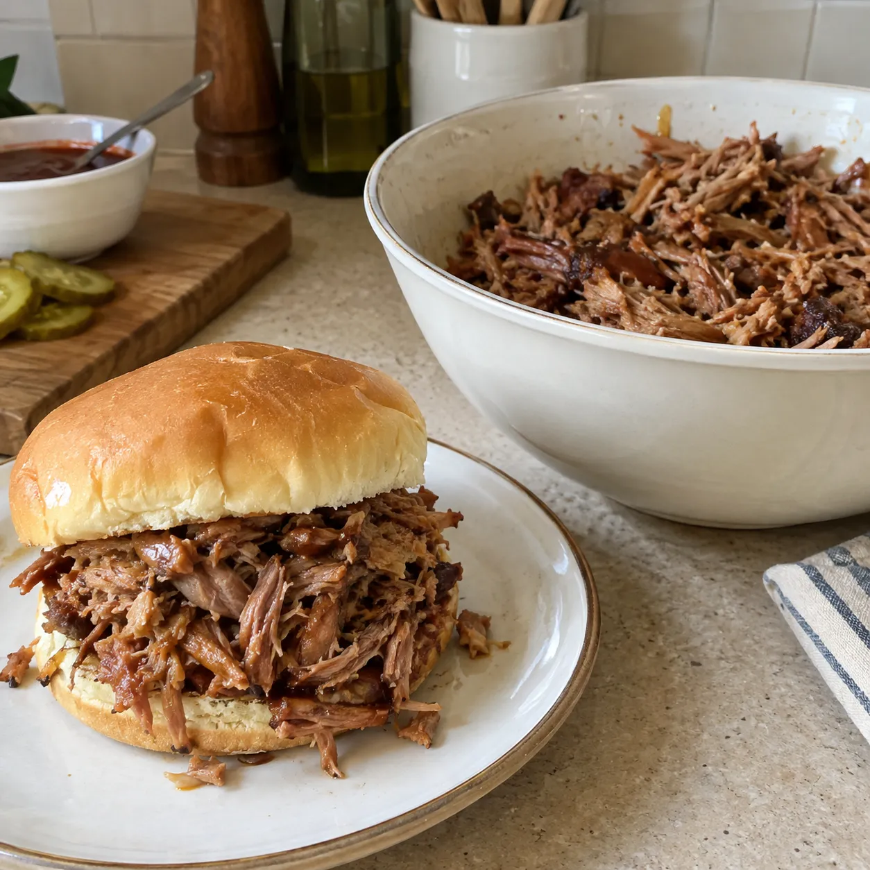 9. Pulled Pork for Ballpark-Style Sandwiches