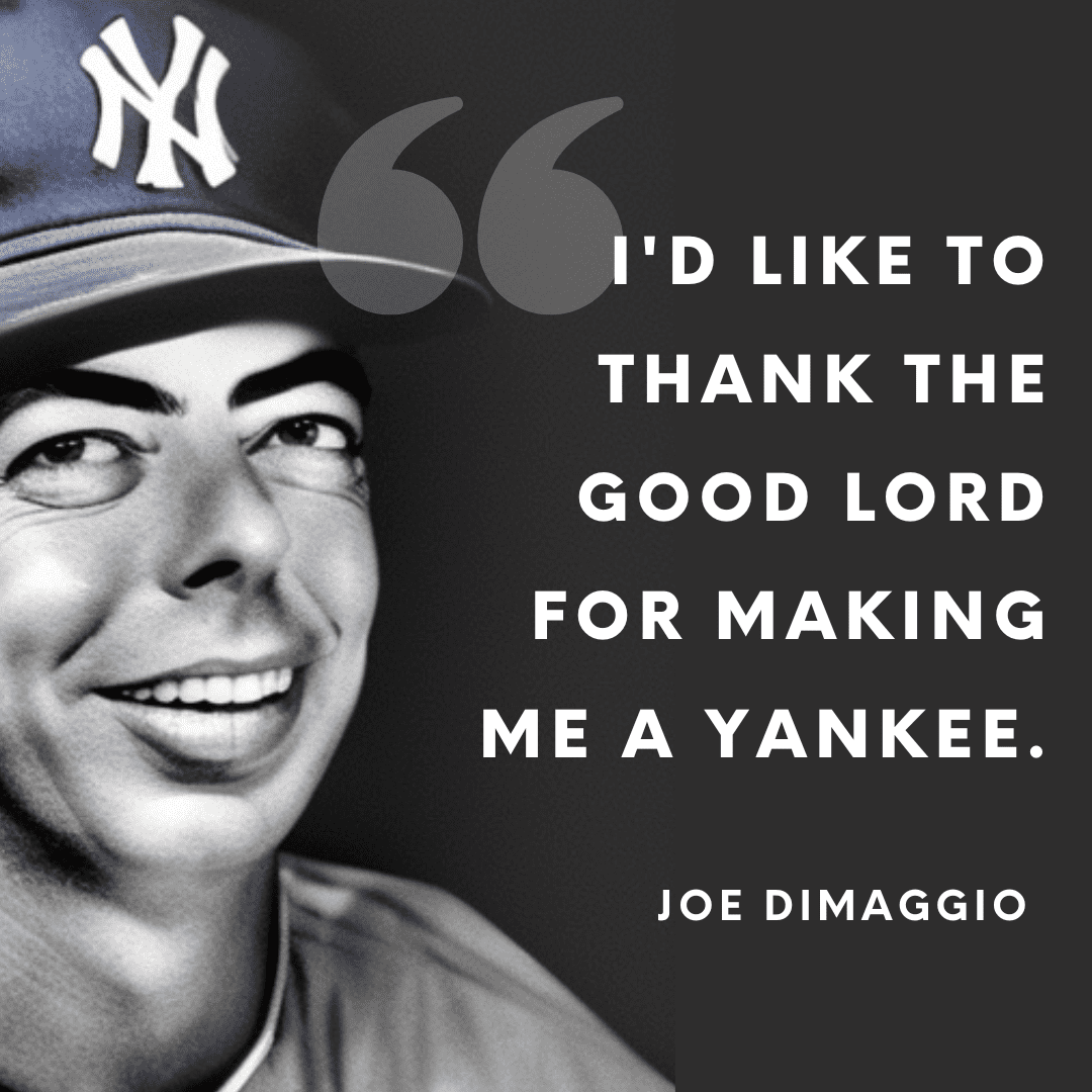 Joe DiMaggio '5' Yankees Vintage 'Thank You Lord' Essential T