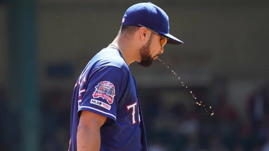 Why do baseball players spit