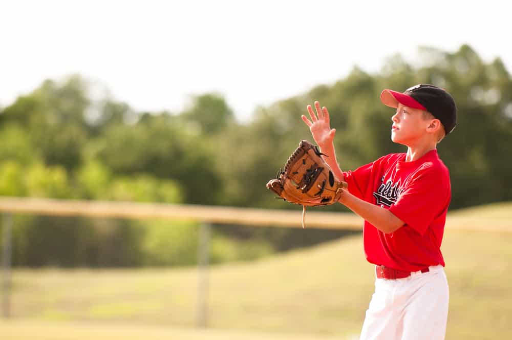 Catching a baseball