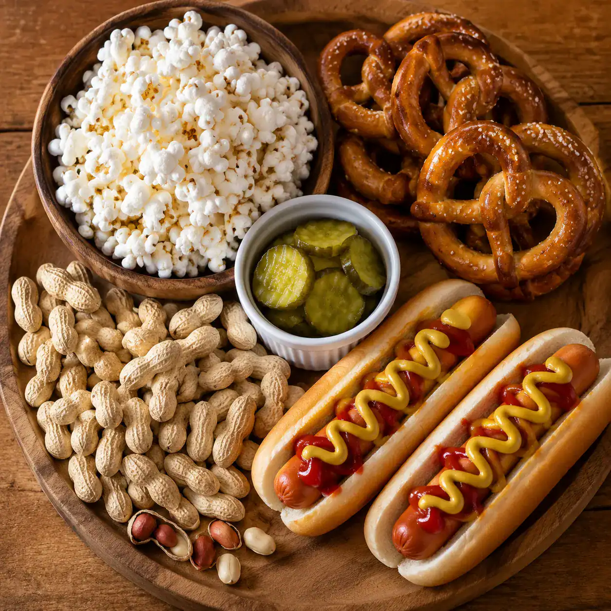 The stadium snack board